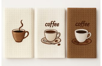 Sada kuchyňských utěrek COFFEE 45 x 70 cm, 3 ks, mix barev