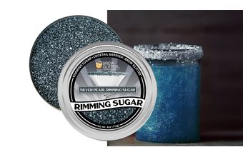 Stříbrný cukr na okraje koktejlů - Silver Pearl Cocktail Rimming Sugar - 113 g