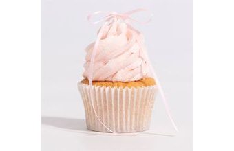 Ozdoby na dort mašle – světle růžová 8 ks