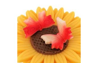 Modelovaný motýlek malý - Červenobílý stříkaný