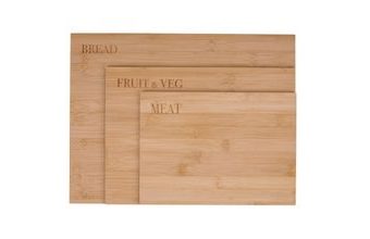 Prkénko na krájení bambus sada 3ks