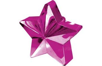 Závaží na balónky hvězda tmavě růžová