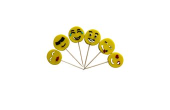 Cukrové zápichy se smajlíky