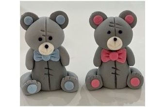 Medvídek – cukrová dekorace na dort