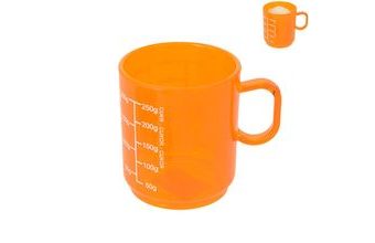 Odměrka plast potisk 0,25l oranž