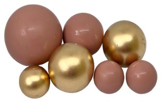 Čokoládové koule Zlato-béžové