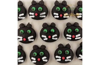 Cukrové dekorace kočičky černé