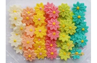 Směs kytek - pastelové (60ks)