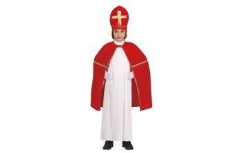 Dětský kostým plášť Mikuláš - Vánoce - 75 cm