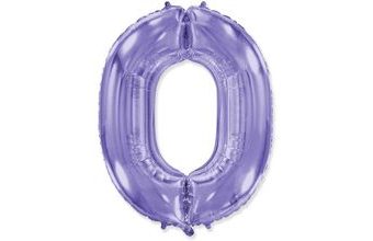 Balón foliový číslice FIALOVÁ - LILA 102 cm - 0