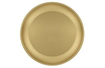 Plastový talíř zlatý - Silvestr - 21 cm - 1 ks