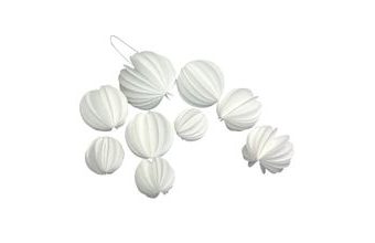 Bílé oblátkové vějířky