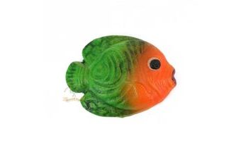 Vytlačovaná figurka - Rybička 2 zeleno-oranžová