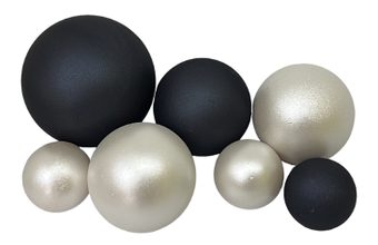 Čokoládové koule Černo-bílé perleťové