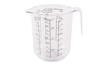 Odměrka plastová s potiskem měřítek - 1 l