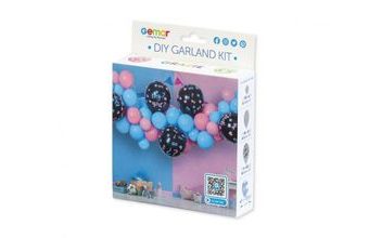 Balónková girlanda - Sada Boy or Girl - Kluk nebo holka - Gender reveal - 300cm - 65 ks
