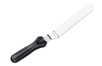 Roztírací nůž ohnutý s kulatou špičkou menší - 23 cm - stěrka