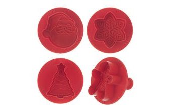 Vykrajovačka s pístem Vánoce 4 ks