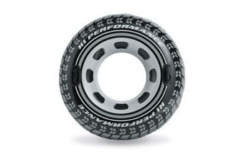 Nafukovací kruh pneumatika s úchyty 114 cm