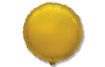 Balón foliový 45 cm Kulatý zlatý
