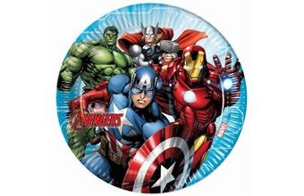 Papírové talíře AVENGERS, 23 cm, 8 ks