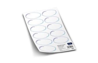 Samolepky na dózy oválné prázdné 11