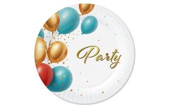 Papírové talíře PÁRTY - narozeniny - 18 cm - 6 ks