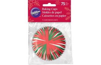 Cukrářské pečící košíčky na muffiny Vánoce - 75ks