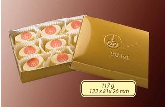 Reklamní bonboniéra 9ks - 117g s vaším motivem/logem - od 150 ks