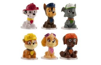Plastové figurky na dort Tlapková patrola - Paw Patrol - 4cm - 6 ks