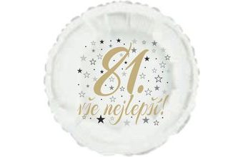 81. narozeniny balónek kruh