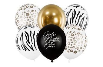 Sada latexových balónků "Girls Night Out" - Rozlučka se svobodou - 30 cm - 6 ks