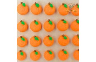 Cukrové dekorace ovoce pomeranče