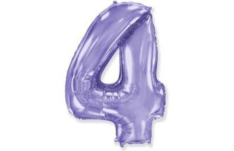 Balón foliový číslice FIALOVÁ - LILA 102 cm - 4