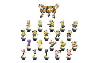 Zápich do dortu a muffinů 21ks Mimoni