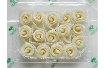 Dortové růže Mini - bílá