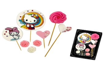Hello Kitty – sada jedlých cukrových zápichů