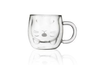 Dvoustěnný hrnek kočka 0,3 l