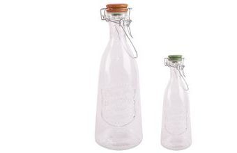 Láhev sklo CLIP uzávěr DRINK 1l