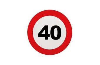 Talíře dopravní značka 40 - 23 cm - 8ks/bal.