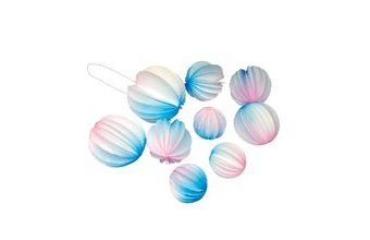 Oblátkové vějířky fialovo-modré