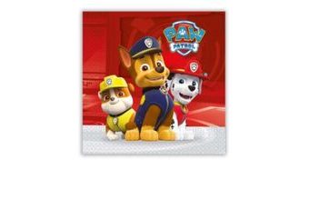Ubrousky PAW PATROL - Tlapková patrola - 33 x 33 cm - 20 ks