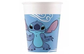 Papírové kelímky Stitch a Angel - 200 ml - 8 ks