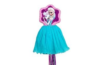 Piňata Frozen Elsa - Ledové království - 29,5 x 61,8 x 2,7 cm - tahací