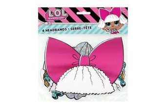 Papírové čelenky LOL SURPRISE - 4 ks