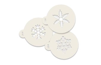 Šablony sněhové vločky - 3 ks
