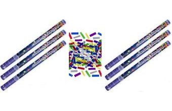 Konfety 80cm metalické barevné mix 6 ks