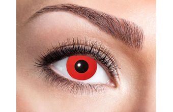 Kontaktní čočky - červené - Halloween