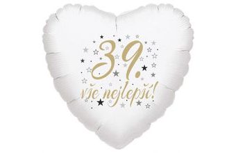 39. narozeniny balónek srdce