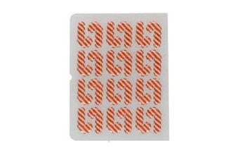 Čokoládové ozdoby ve tvaru cukrových hůlek - 24 ks